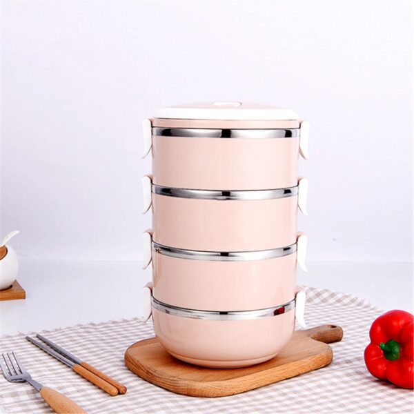 Multi Layer Stainless Steel Hot Lunch Box (4 Layer) (X325)