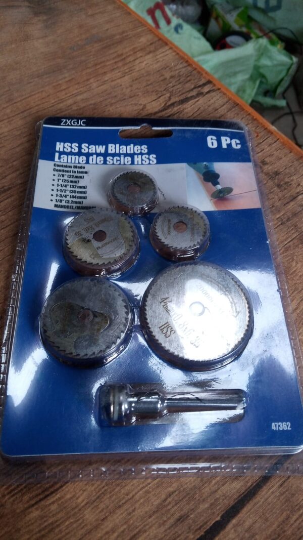 6pcs Metal HSS Circular Saw Blade Set Cutting Discs for Rotary Tool - Image 8