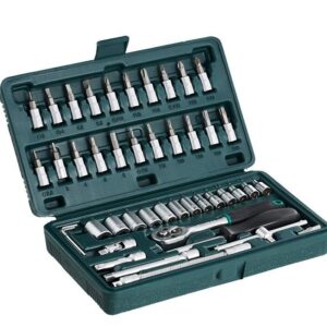 46pcsmetal 14 Socket Set (Black 46pcs) (X673)