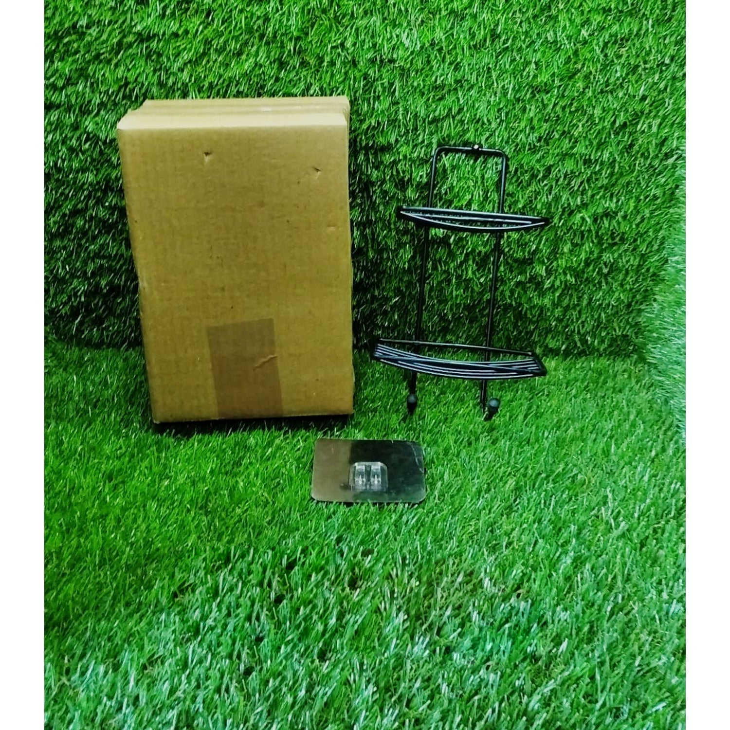 2 Layer SS Soap Rack used in all kinds of places household and bathroom purposes for holding soaps. - Image 9