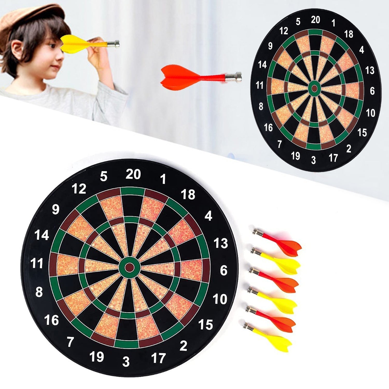 Portable Magnetic Score Dart Board Set - Image 3