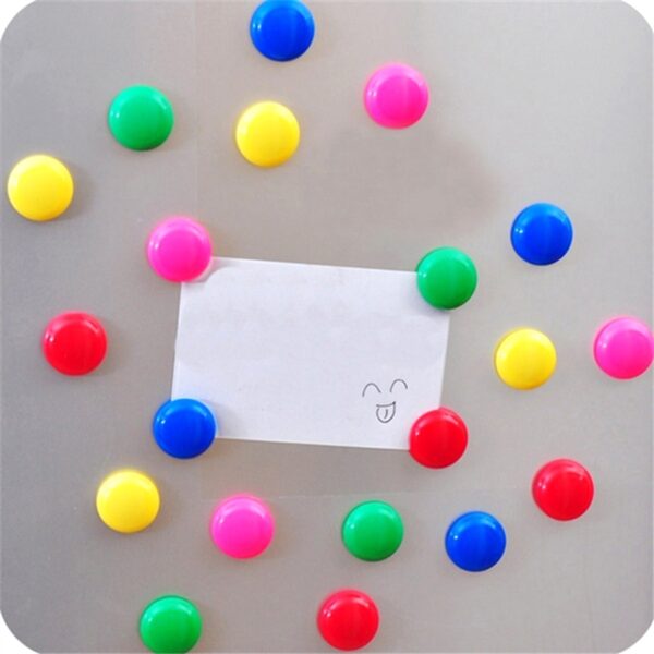 Colorful Board Magnets Circular Plastic Buttons - Image 8