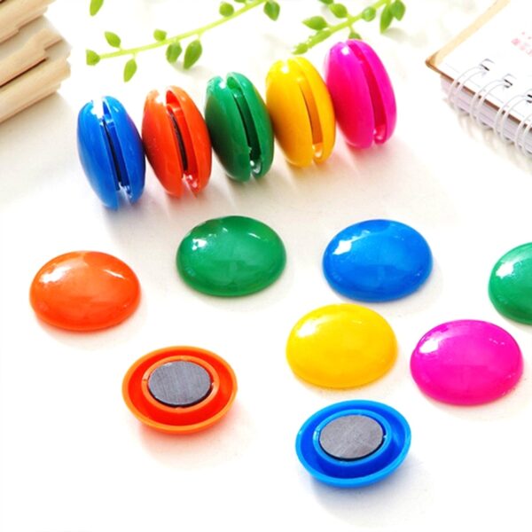 Colorful Board Magnets Circular Plastic Buttons - Image 9