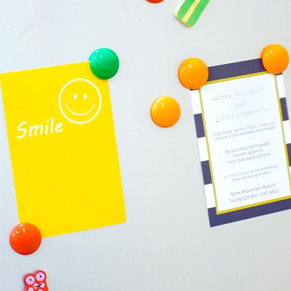 Colorful Board Magnets Circular Plastic Buttons - Image 6