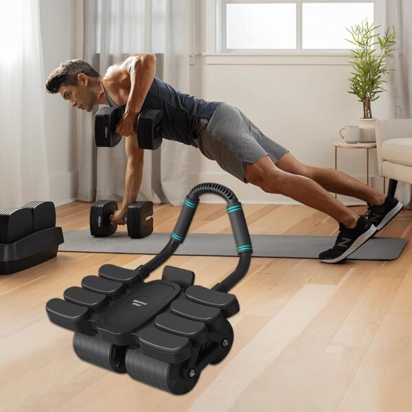 Automatic Rebound Abdominal Wheel With 8 Elbow Supports (1 Pc) (X463)