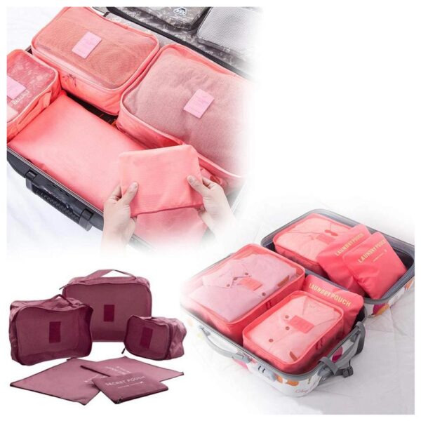 Cloth Organizer Pouch Laundry Zipper Bags (6 pcs) (X560) - Image 4
