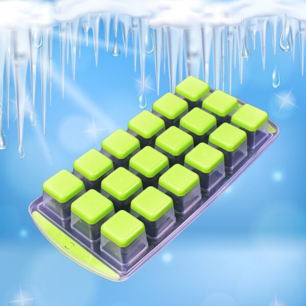 18-Cavity Pop-Up Ice Cube Tray - Flexible Silicone, Easy Release 100% BPA-Free - Image 8