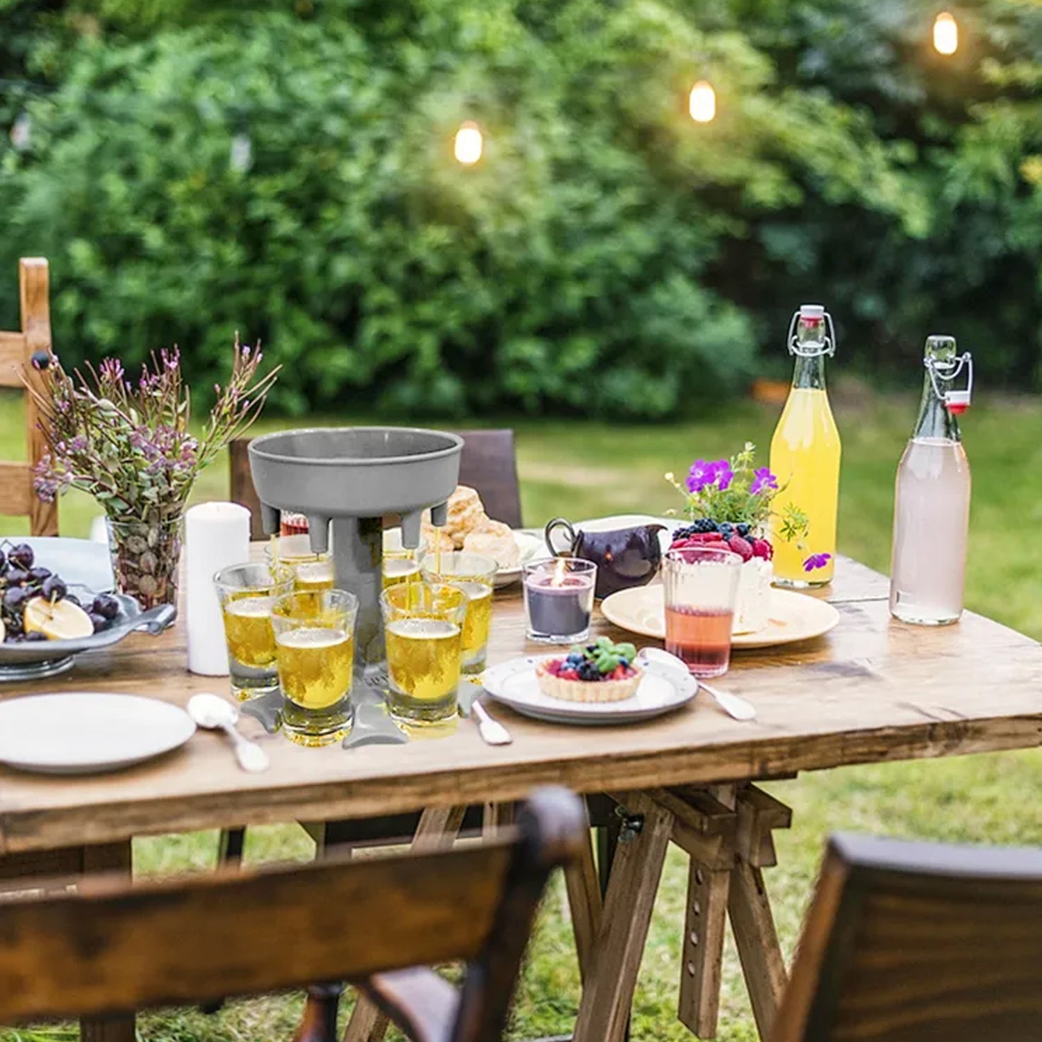 6 shot Win glass dispensers and tray, drinking games, shot glasses, dispenser, party gifts, shot spout for faster start of the party - Image 3