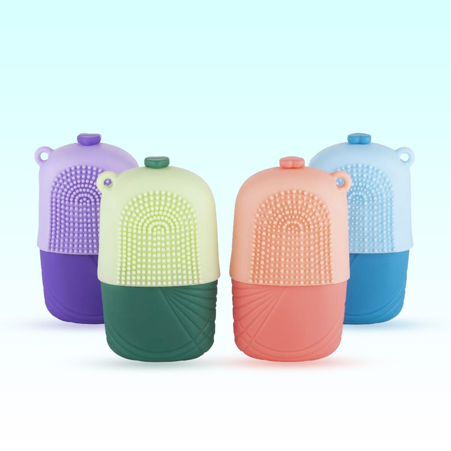 Ice Roller & Scrubber For Face | Face Massager | Reusable Silicone Facial Ice Roller For Glowing & Tighten Skin (1 Pc) (X1104) - Image 4