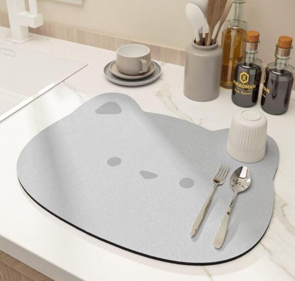 CARTOON PRINT DISH DRYING MAT (30x40) RANDOM DESIGN (X542)