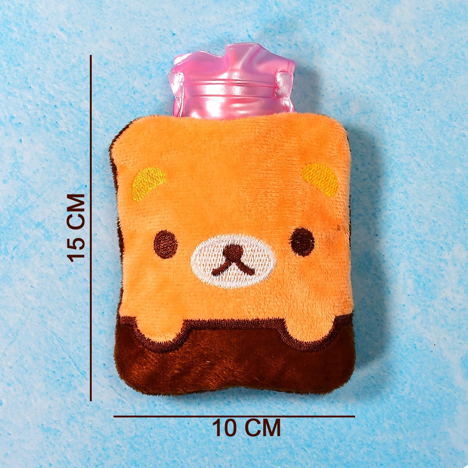 Brown Panda Print small Hot Water Bag with Cover for Pain Relief, Neck, Shoulder Pain and Hand, Feet Warmer, Menstrual Cramps. - Image 5