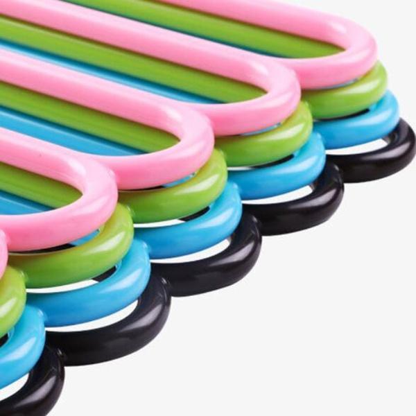 5 in 1 Multipurpose Plastic Hanger, Assorted (5-Layer) - Image 6