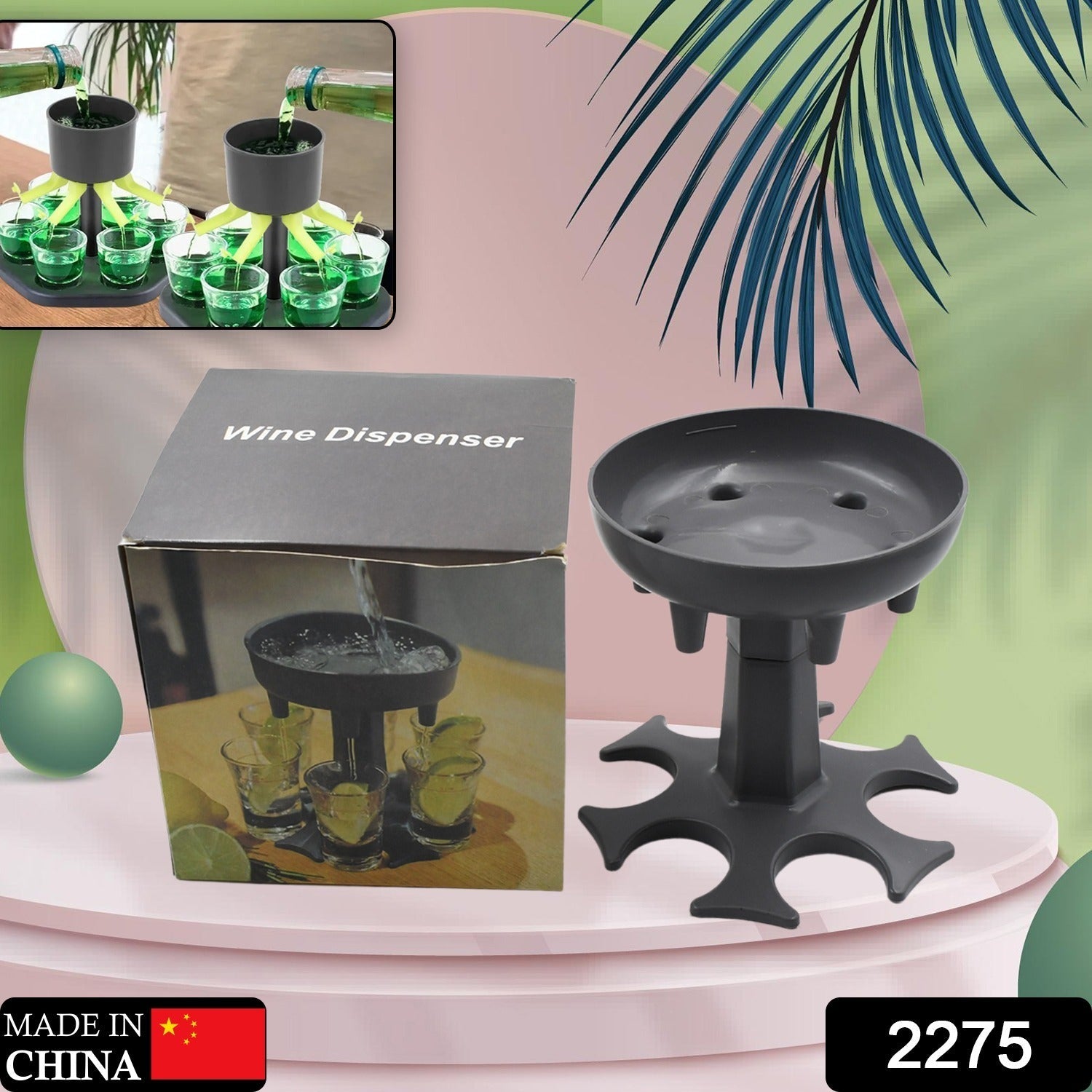 6 shot Win glass dispensers and tray, drinking games, shot glasses, dispenser, party gifts, shot spout for faster start of the party - Image 2