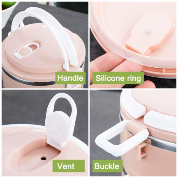 Multi Layer Stainless Steel Hot Lunch Box (1 Layer) - Image 3