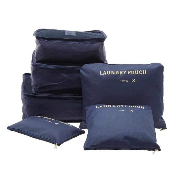 Cloth Organizer Pouch Laundry Zipper Bags (6 pcs) (X560)