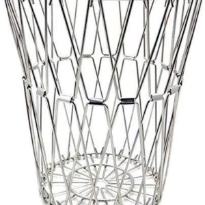 Multipurpose Fruit Basket Stainless Steel Wire Bowl Foldable Basket for Vegetable / Fruits / Dining