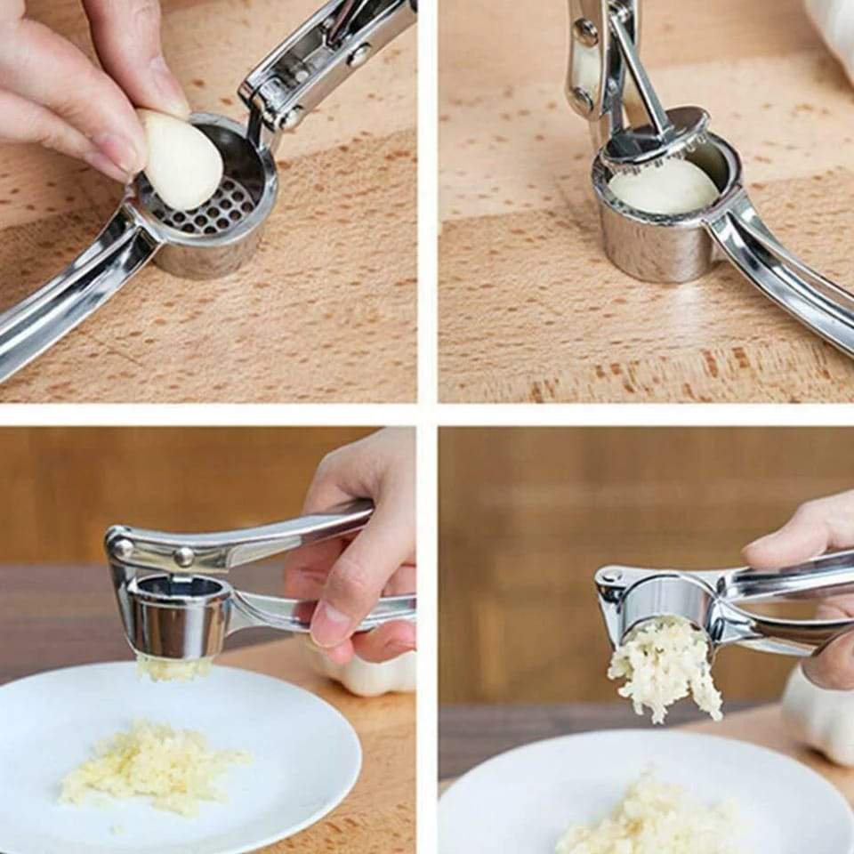 Stainless Steel Garlic Press Crusher - Image 6