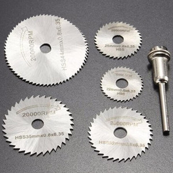6pcs Metal HSS Circular Saw Blade Set Cutting Discs for Rotary Tool - Image 7