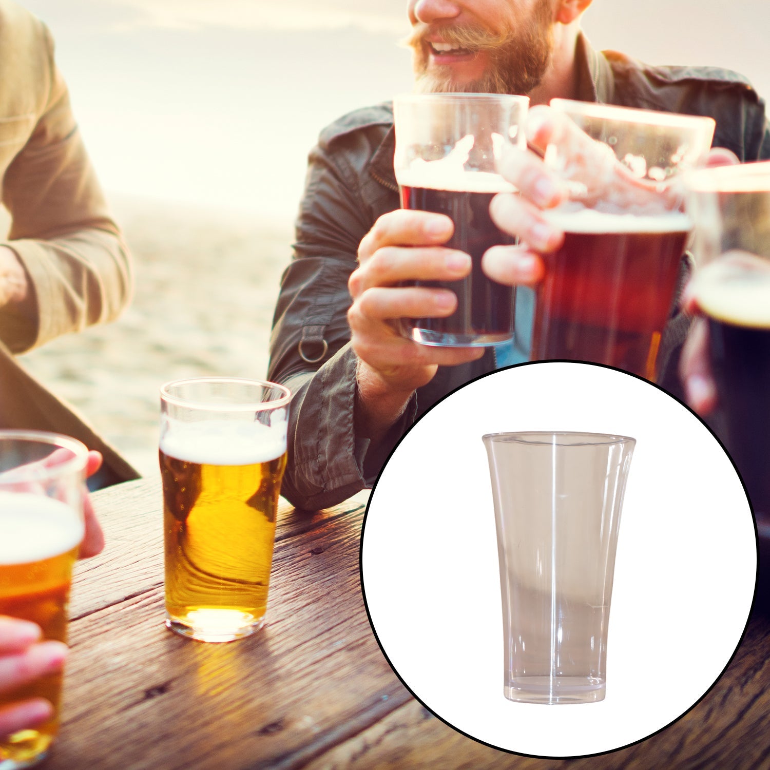 Drinking Glass Juice Glass Water Glass Set of 6 Transparent Glass - Image 3