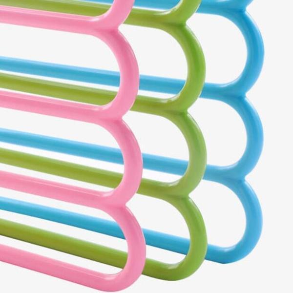 5 in 1 Multipurpose Plastic Hanger, Assorted (5-Layer) - Image 4