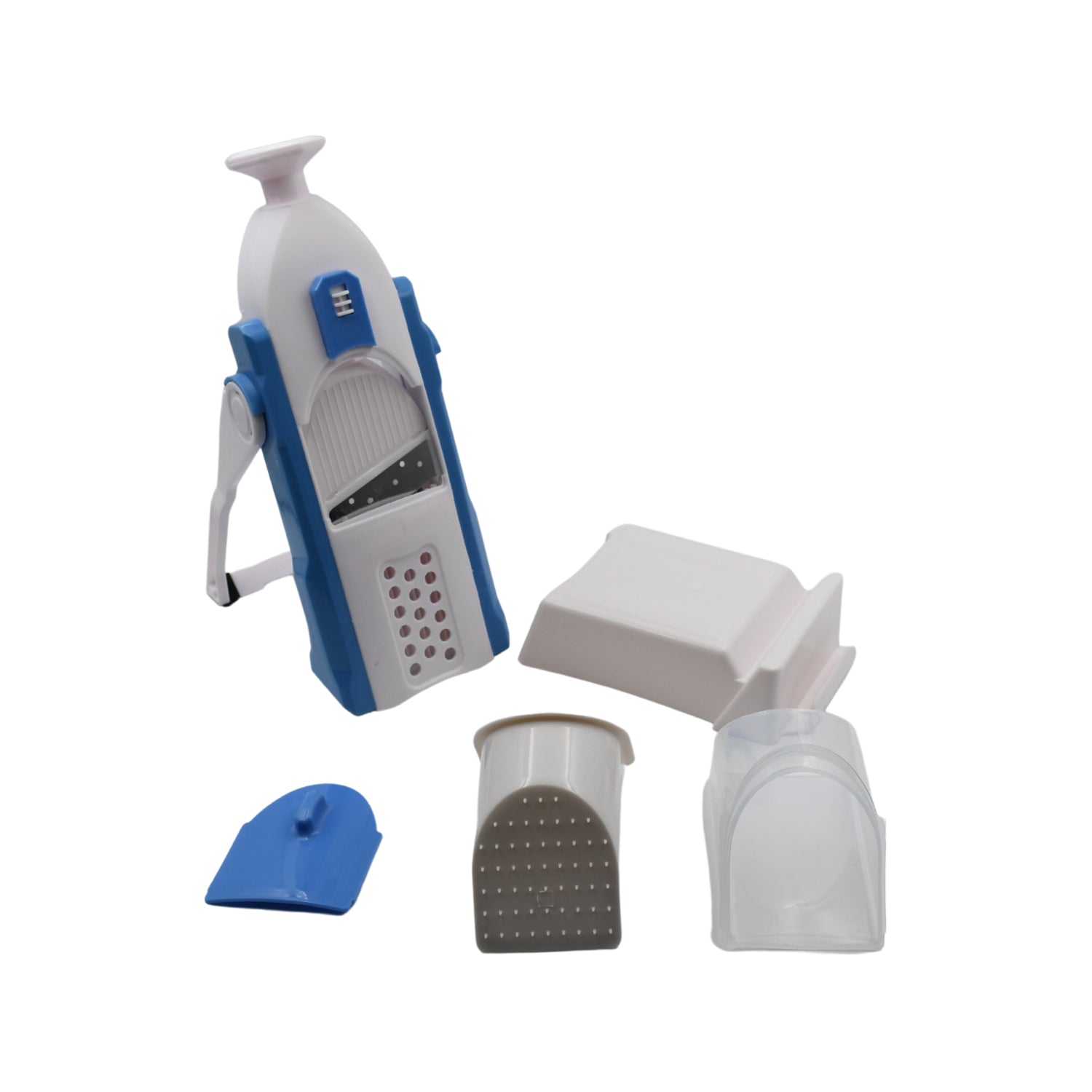 Multi-Function Time Saving Vegetable Slicer Cutter + Julienne 5-in-1 Food Vegetable Potato Chopper, Garlic Grinder - Image 4