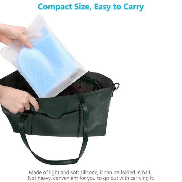 Non-Slip Silicone Rain Reusable Anti skid Waterproof Fordable Boot Shoe Cover (Mix Color) - Image 7
