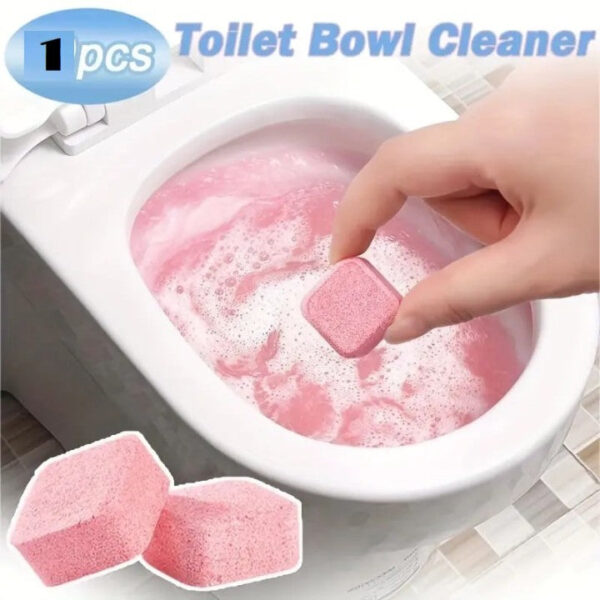 TOILET BOWL CLEANER PINK TABLET (PACK OF 10 TABLETS) (X555)