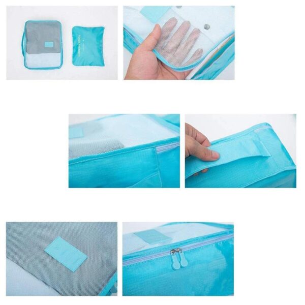 Cloth Organizer Pouch Laundry Zipper Bags (6 pcs) (X560) - Image 5