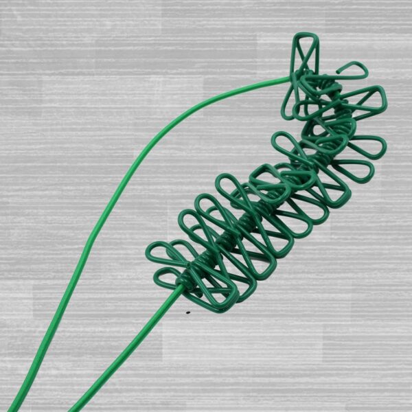 Elastic Cloth Drying Rope with 12 Metal Clip Portable Clothes line For Home & Travel (X421) - Image 4