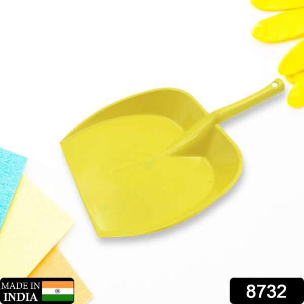 Dustpan with Long Handle, Dust Collection Dust Pan Tray for Kitchen, Home, Office, Bathroom Etc (1 Pc / Multicolor ) - Image 2