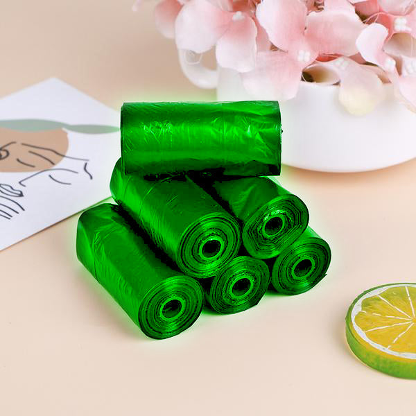 Bio-degradable Eco Friendly Garbage / Trash Bags Rolls (24" x 32") (Green) - Image 5