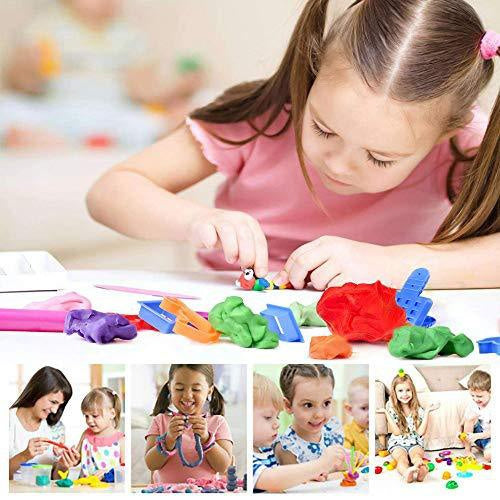 Non-Toxic Creative 50 Dough Clay 5 Different Colors (Pack of 5 Pcs) - Image 6