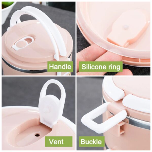 Multi Layer Stainless Steel Hot Lunch Box (3 Layer) - Image 5