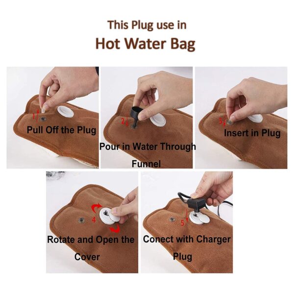 5 Pc Hot Water Bag in Water Stopper used as a stopper while injecting nails on walls etc. - Image 7
