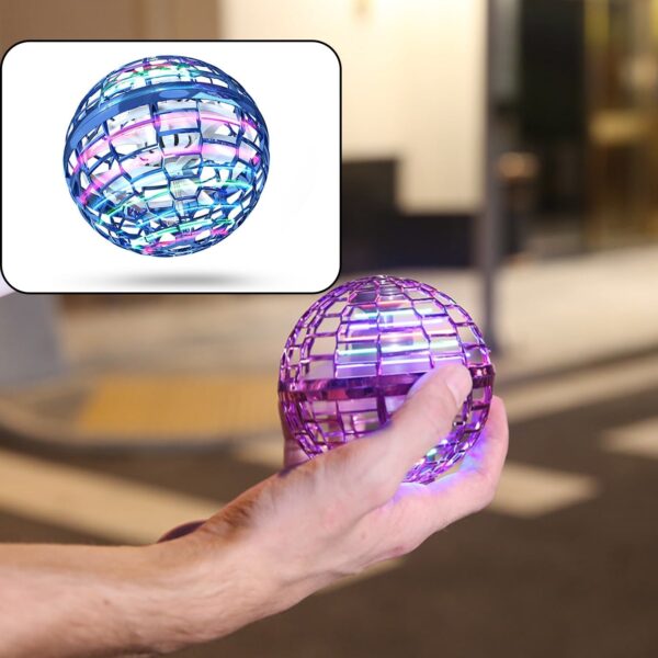 Flying Ball Toys, USB Rechargeable Built-in RGB Lights 360°Rotating Magic Controller, Flying Orb Ball Boomerang Mini Pro Spinner Blastoise Toys (X563) - Image 6