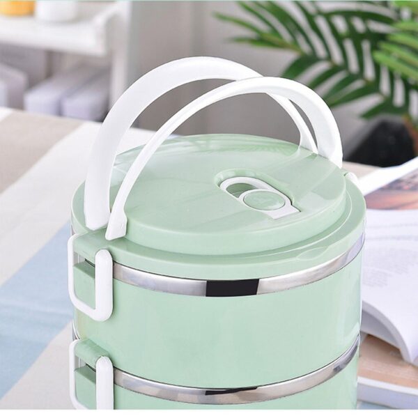 Multi Layer Stainless Steel Hot Lunch Box (2 Layer) - Image 6