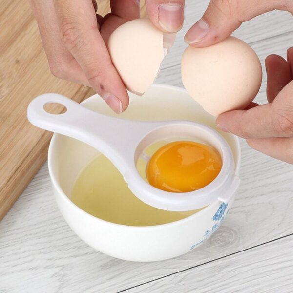 Egg Yolk Separator, Egg White Yolk Filter Separator, Egg Strainer Spoon Filter Egg Divider - Image 3