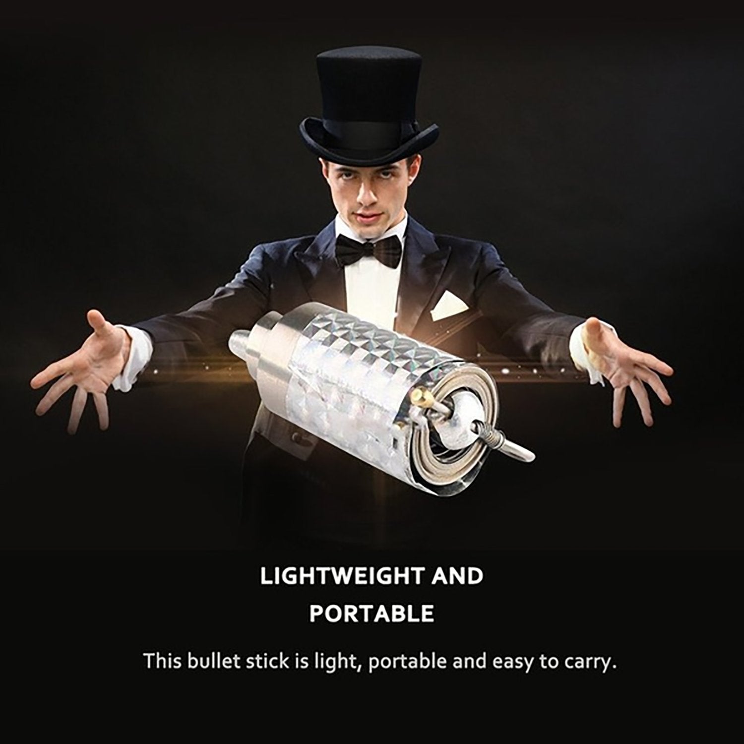 Magic Toy Metal High Elasticity Steel Silver Appearing Cane Magic Toy Magic Steel - Image 7