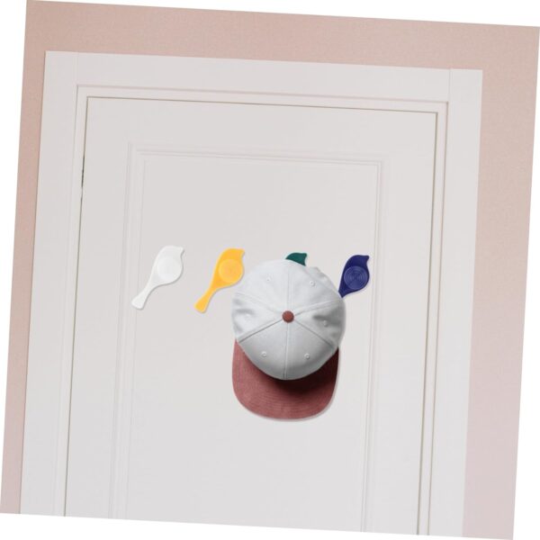 Bird Hook self Adhesive Hooks Wall Mounted Hook Shower Towel Hook Hat Hooks Rack Coat Hook Door Back Hook Adhesive Hooks for Wall Novelty Wall Hook (4 Pc Set) - Image 3