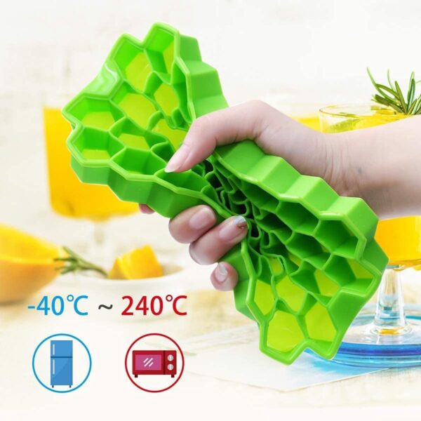Flexible Silicone Ice Cube Tray, 37 Small Cubes , Fridge Use - Image 6