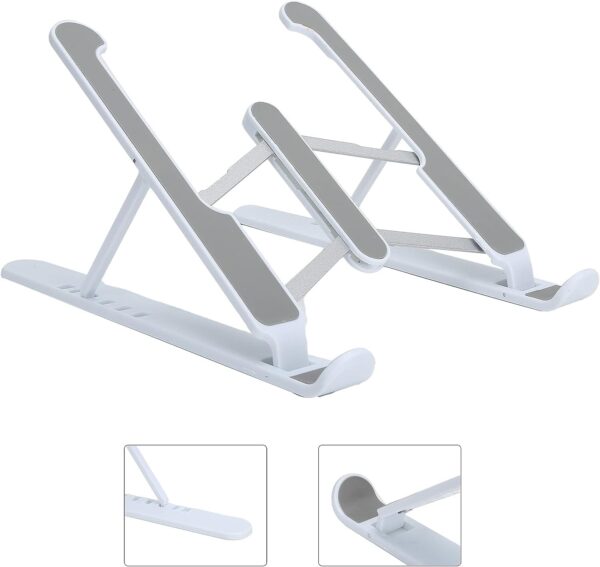 ADJUSTABLE TABLET STAND HOLDER WITH BUILT-IN FOLDABLE LEGS AND HIGH QUALITY FIBRE (X556) - Image 2