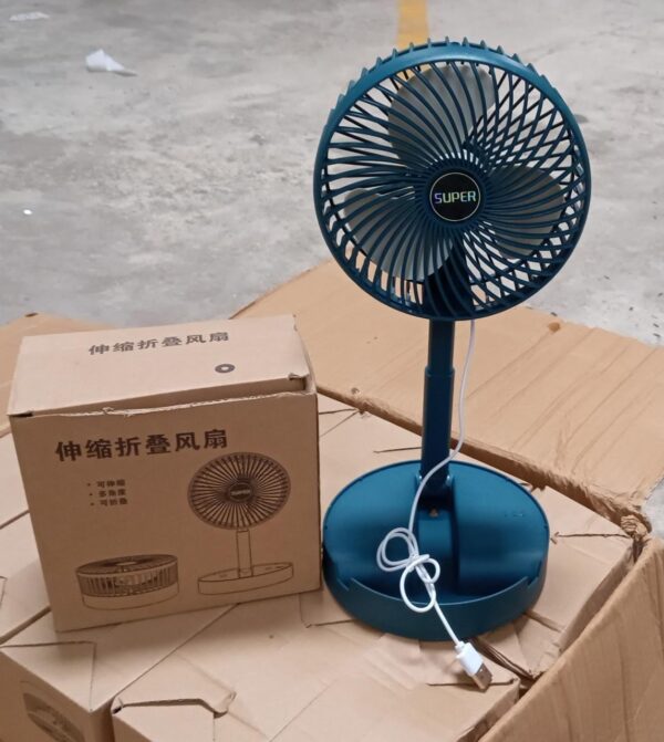 Telescopic Electric Desktop Fan, Height Adjustable, (Battery Not Include / Button Not included) (X633) - Image 7