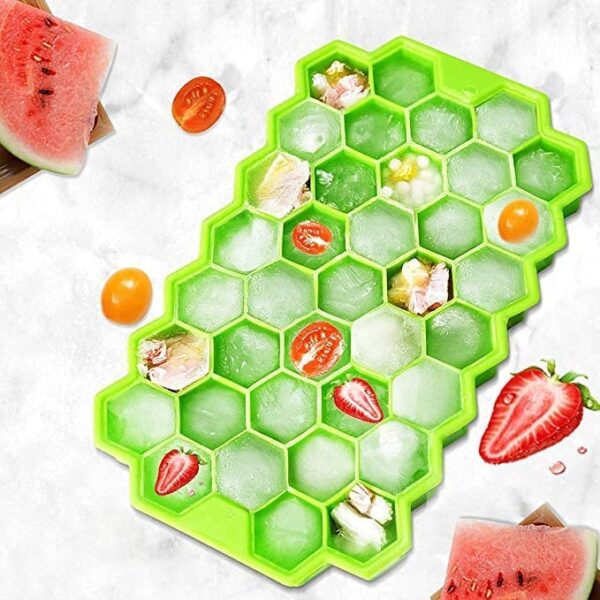 Flexible Silicone Ice Cube Tray, 37 Small Cubes , Fridge Use - Image 5