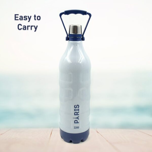 Insulated Water Bottle (2200ml): Leakproof, BPA-Free, Handle & Strap (Sports) - Image 9