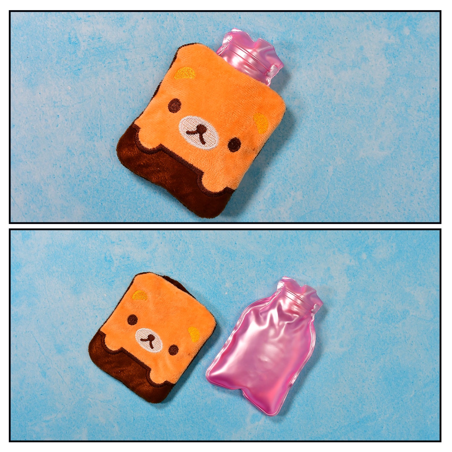 Brown Panda Print small Hot Water Bag with Cover for Pain Relief, Neck, Shoulder Pain and Hand, Feet Warmer, Menstrual Cramps. - Image 7