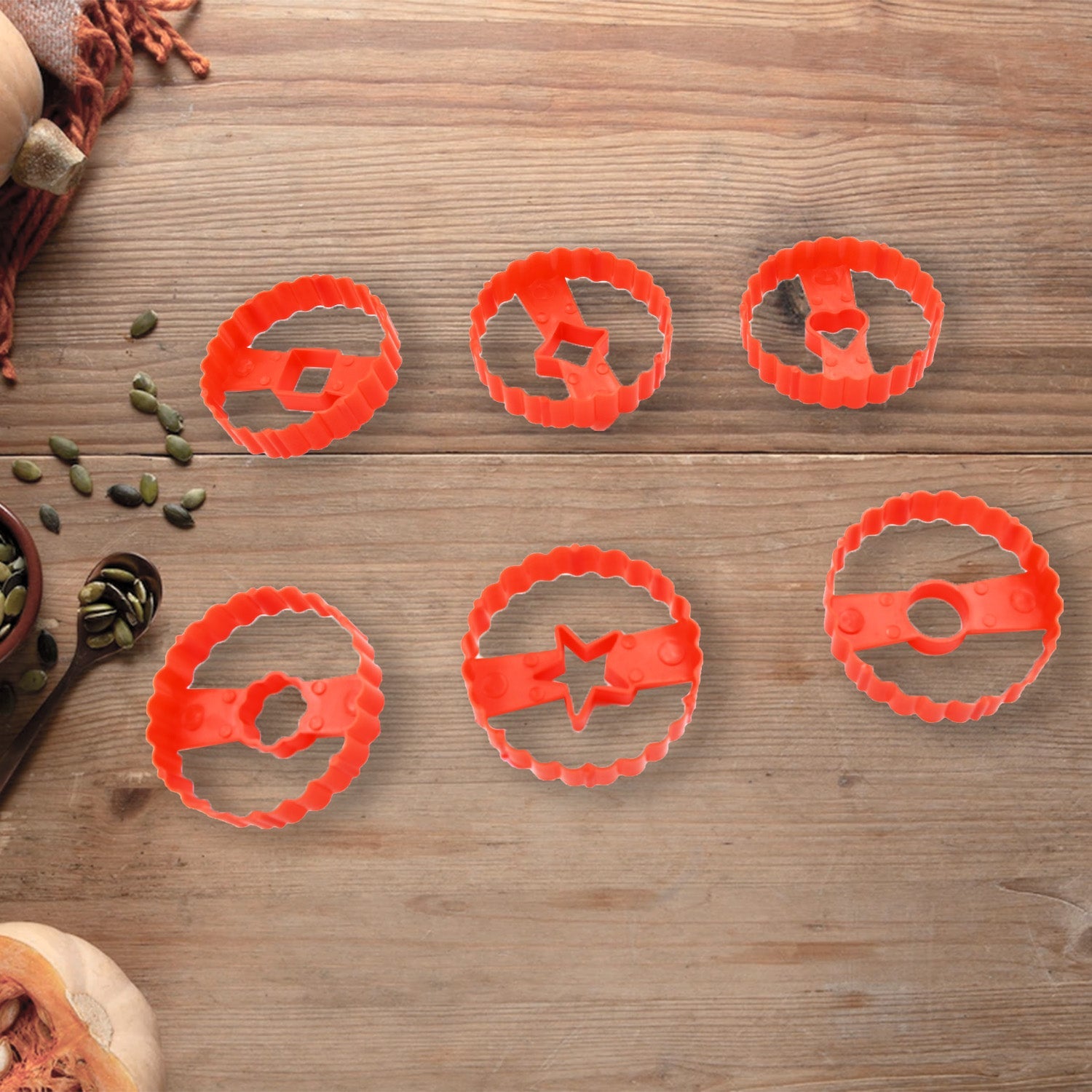 Cookie Cutters Set Plastic Easter Biscuit Cutting Tool for DIY Cake Decoration Fondant Biscuit Cookie Pastry Sandwich (6 Pc Set ) - Image 3