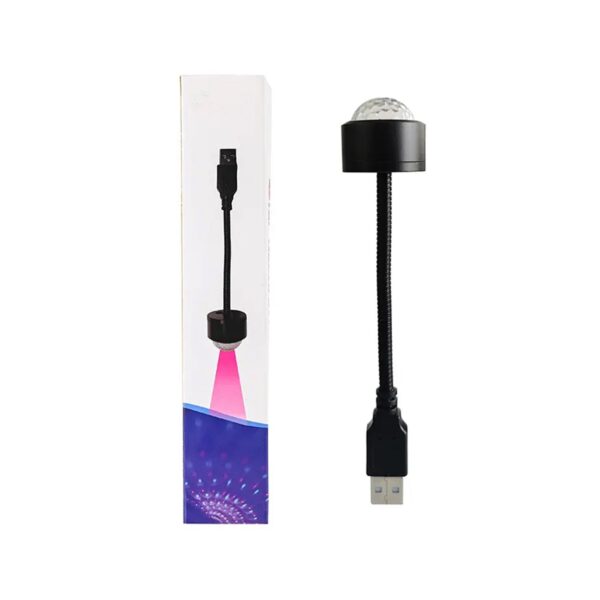 USB Star Night Light Projector and Mini Disco Ball Light, Adjustable Auto Roof Interior Car Ceiling Lights, Flexible Atmosphere Strobe Light Decorations for Bedroom Car Party Ceiling - Image 7