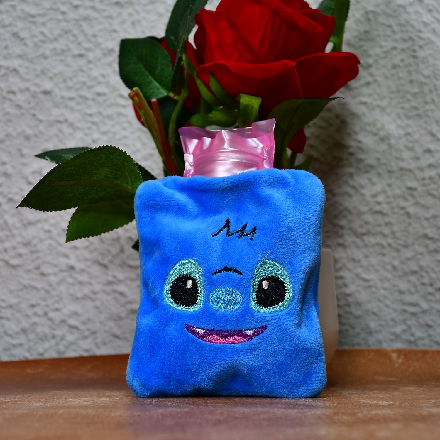 Blue Stitch small Hot Water Bag with Cover for Pain Relief, Neck, Shoulder Pain and Hand, Feet Warmer, Menstrual Cramps. - Image 6