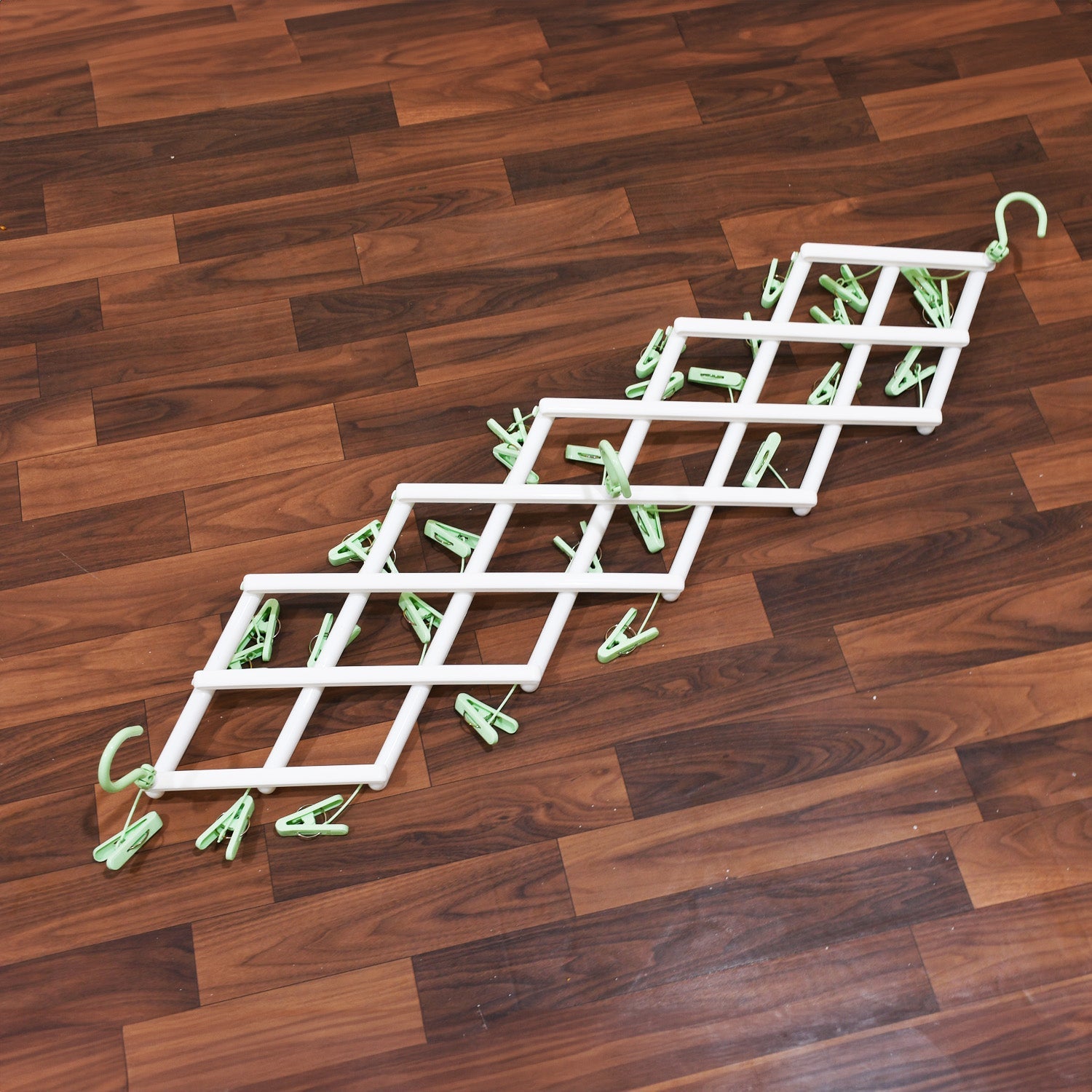 Big Adjustable Clothes Hanger, Windproof Tumble Dryer, Extendable, Socks Washing Liner, Plastic Drying Rack, Sock Hanger, Foldable Hanger, Underwear Dryer with 29 Clips - Image 5