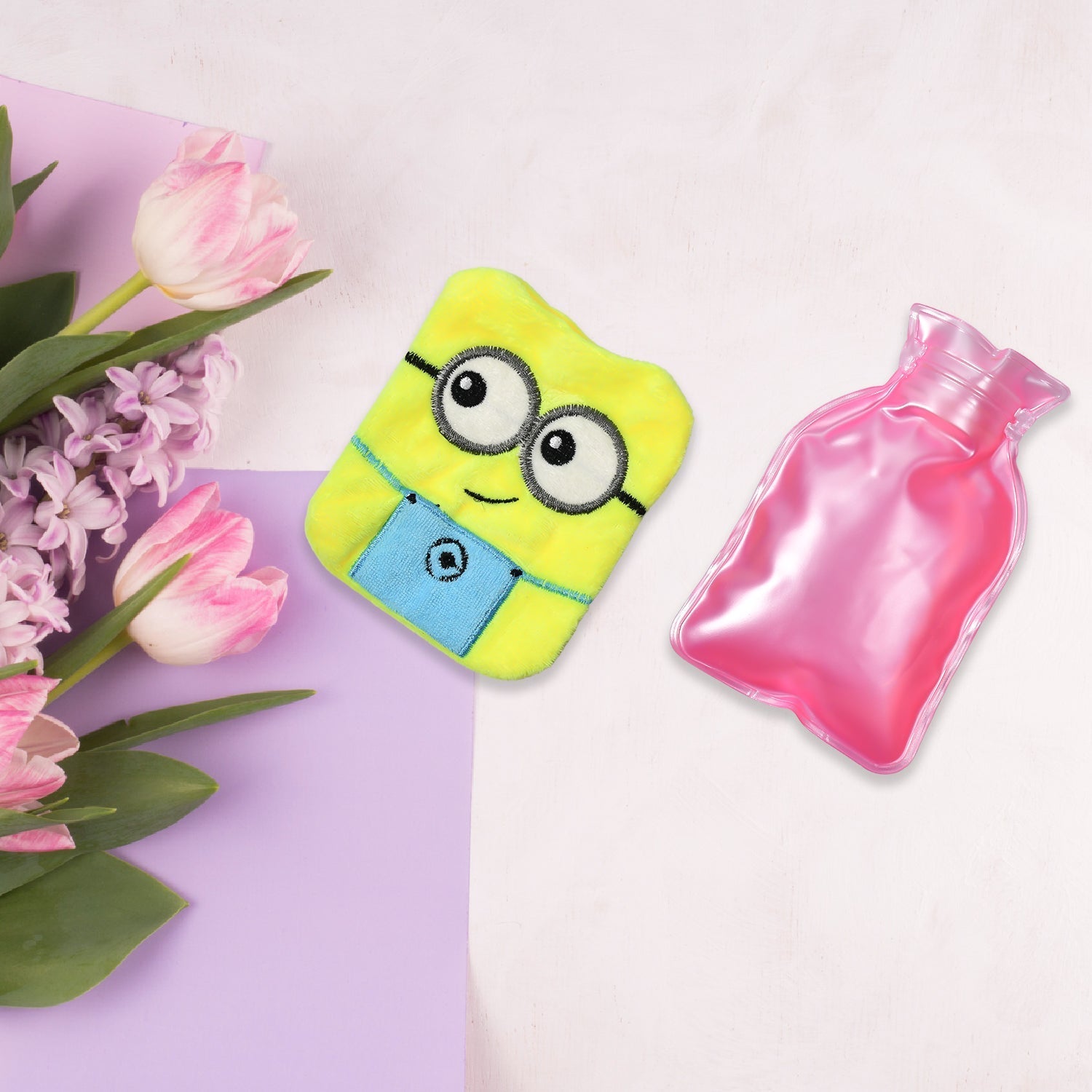 2Eye Minions small Hot Water Bag with Cover for Pain Relief, Neck, Shoulder Pain and Hand, Feet Warmer, Menstrual Cramps. - Image 7